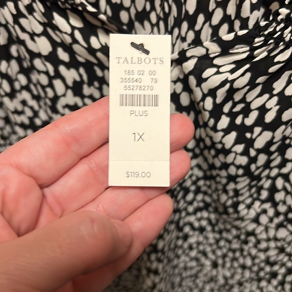 Nwt - Talbots plus boho blouse wirh 3/4 sleeves - Picture 6 of 8